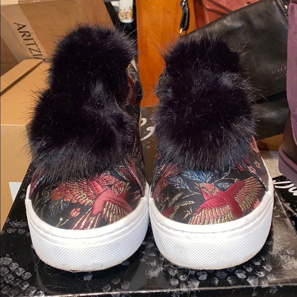 Sam Edelman Leya Shoe in Black Bird Print - Picture 2 of 7